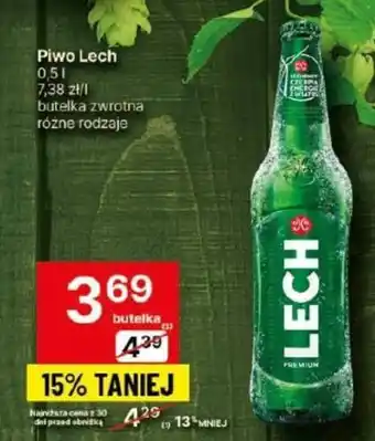 Delikatesy Centrum Piwo Lech 0,5 l oferta