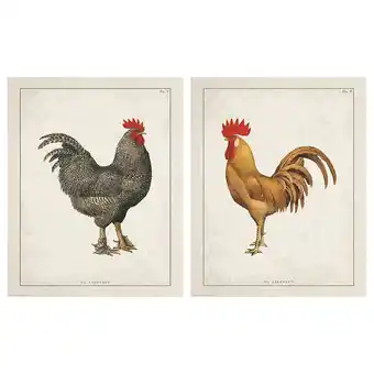 Bild Plakat, Wiejskie koguty, 40x50 cm