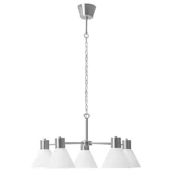 IKEA Flugbo Żyrandol, niklowano/szkło, 77 cm oferta