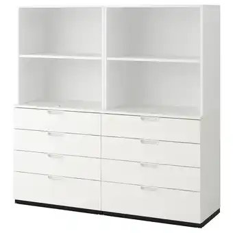 IKEA Galant Kombinacja z szufladami, biały, 160x160 cm oferta
