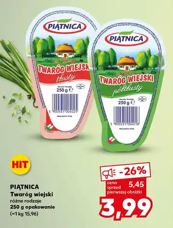 Kaufland PIĄTNICA Twaróg wiejski 250 g oferta