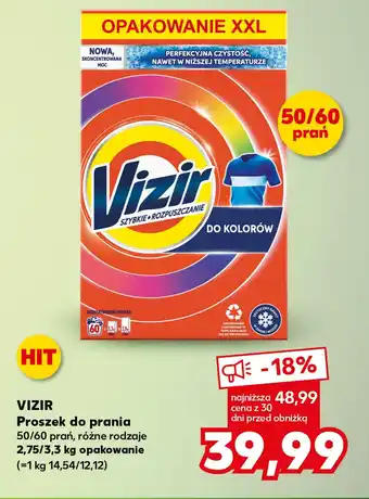 Kaufland VIZIR Proszek do prania 2,75/3,3 kg oferta