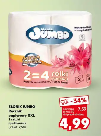 Kaufland SŁONIK JUMBO Ręcznik papierowy XXL 2szt. oferta