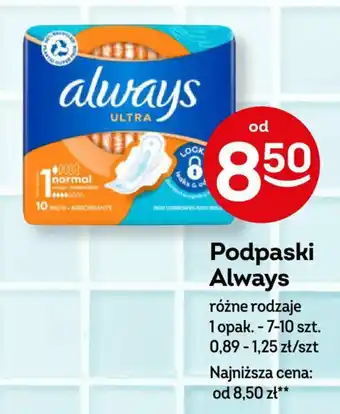 Żabka Podpaski Always oferta