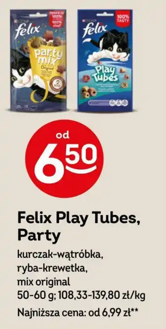 Żabka Felix Play Tubes, Party 50-60 g oferta