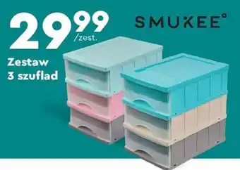 Biedronka SMUKEE Zestaw 3 szuflad oferta