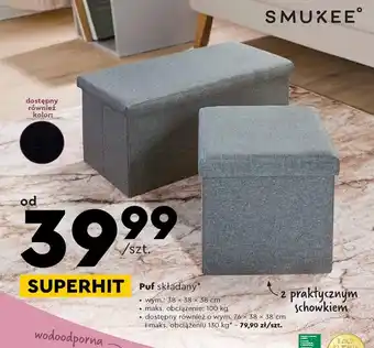 Biedronka SMUKEE Puf składany oferta