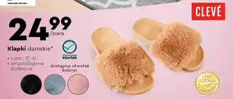 Biedronka CLEVÉ Klapki damskie oferta