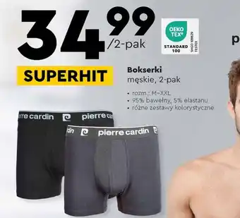 Biedronka pierre cardin Bokserki męskie 2 pak oferta