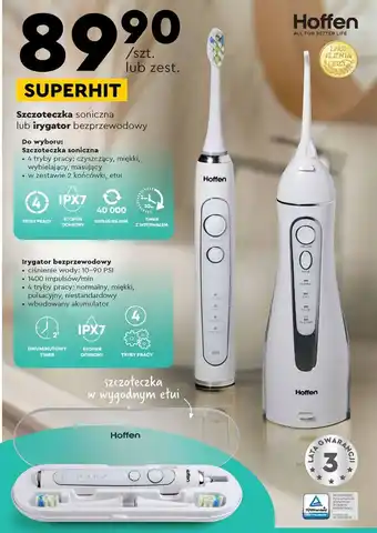 Biedronka Hoffen Szczoteczka soniczna lub irygator bezprzewodowy oferta