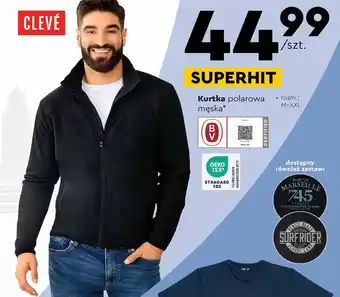 CLEVÉ Kurtka polarowa męska