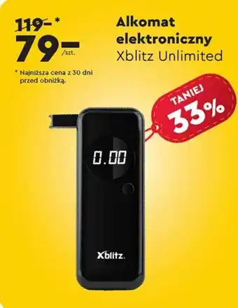 Biedronka Alkomat elektroniczny Xblitz Unlimited oferta