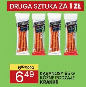 Wafelek KABANOSY 95 G KRAKUS oferta