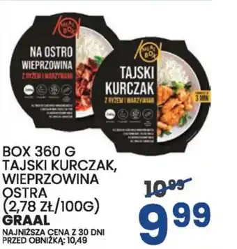 Wafelek BOX 360 G TAJSKI KURCZAK, WIEPRZOWINA OSTRA GRAAL oferta