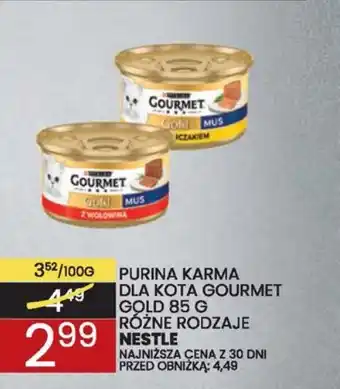 PURINA KARMA DLA KOTA GOURMET GOLD 85 G NESTLE