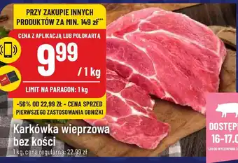 Polomarket Karkówka wieprzowa bez kości 1kg oferta