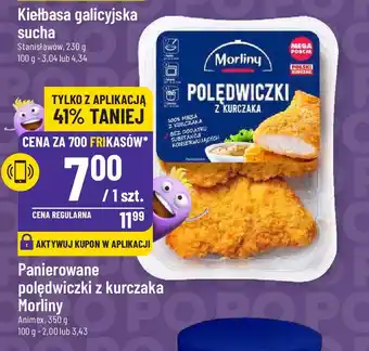 Polomarket Panierowane polędwiczki z kurczaka Morliny Animex 350g oferta