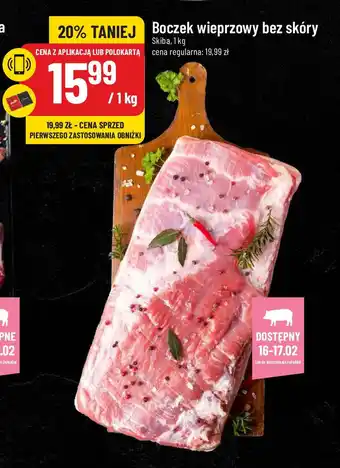 Polomarket Boczek wieprzowy bez skóry 1 kg oferta