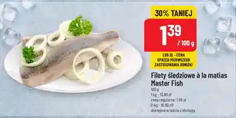 Polomarket Filety śledziowe à la matias Master Fish 100 g oferta