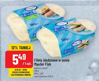Polomarket Filety śledziowe w sosie Master Fish 280 g oferta
