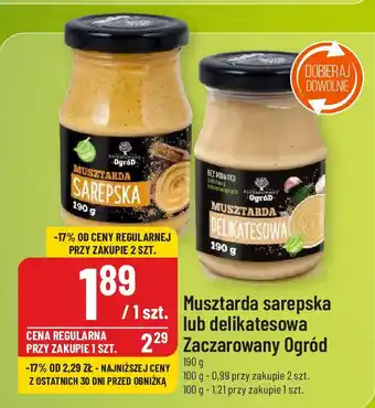 Polomarket Musztarda sarepska lub delikatesowa Zaczarowany Ogród 190 g oferta