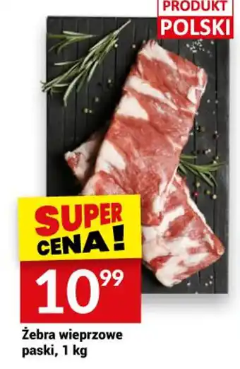 Twój Market Żebra wieprzowe paski 1 kg oferta