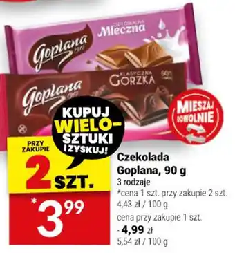 Twój Market Czekolada Goplana 90 g oferta