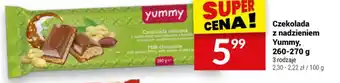 Twój Market Czekolada z nadzieniem Yummy 260-270 g oferta