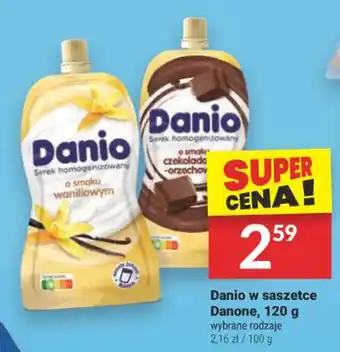 Twój Market Danio w saszetce Danone 120 g oferta