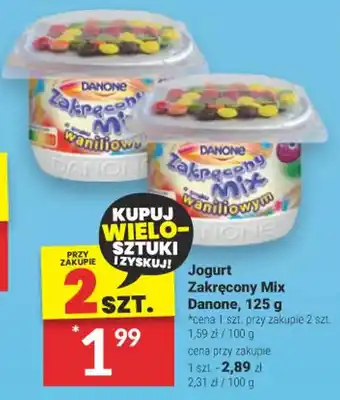 Twój Market Jogurt Zakręcony Mix Danone 125 g oferta