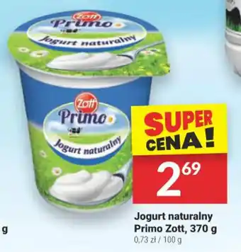 Twój Market Jogurt naturalny Primo Zott 370 g oferta