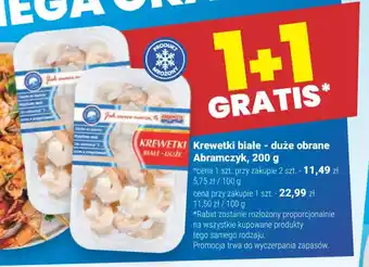 Twój Market Krewetki białe duże obrane Abramczyk 200 g oferta