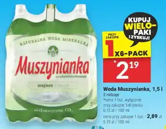 Twój Market Woda Muszynianka 1,5 I oferta