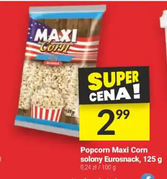 Twój Market Popcorn Maxi Corn solony Eurosnack 125 g oferta