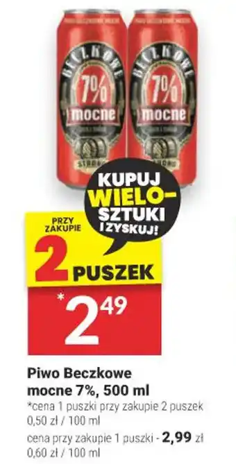 Twój Market Piwo Beczkowe mocne 7% 500 ml oferta
