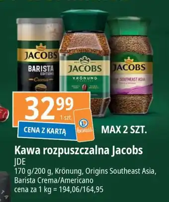 E.Leclerc Kawa rozpuszczalna Jacobs JDE 170/200g oferta