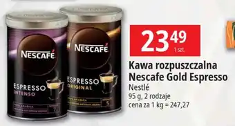 E.Leclerc Kawa rozpuszczalna Nescafe Gold Espresso Nestlé 95g oferta