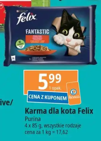 E.Leclerc Karma dla kota Felix Purina 4x85g oferta
