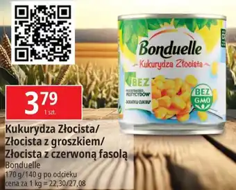 E.Leclerc Kukurydza Złocista/Złocista z groszkiem/Złocista z czerwoną fasolą Bonduelle 170/140g oferta