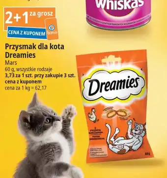 E.Leclerc Przysmak dla kota Dreamies Mars 60g oferta