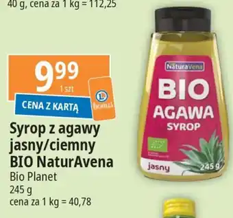 E.Leclerc Syrop z agawy jasny/ciemny BIO NaturAvena Bio Planet 245g oferta