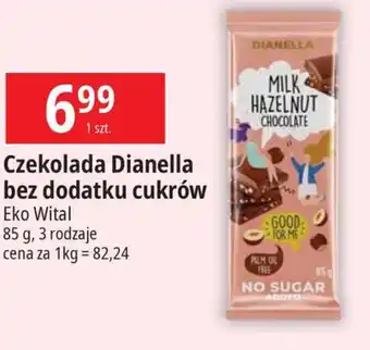 E.Leclerc Czekolada Dianella bez dodatku cukrów Eko Wital 85g oferta