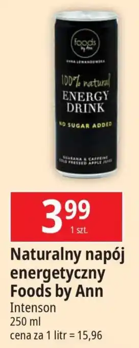 E.Leclerc Naturalny napój energetyczny Foods by Ann Intenson 250 ml oferta