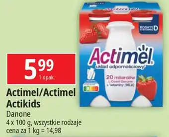 E.Leclerc Actimel/Actimel Actikids Danone 4x100g oferta