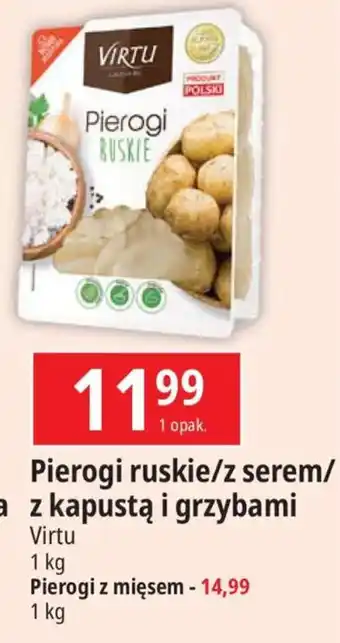 E.Leclerc Pierogi ruskie/z serem/z kapustą i grzybami Virtu 1kg oferta