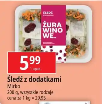 E.Leclerc Śledź z dodatkami Mirko 200g oferta