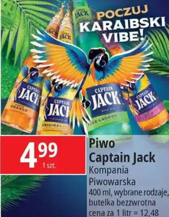 E.Leclerc Piwo Captain Jack Kompania Piwowarska 400ml oferta