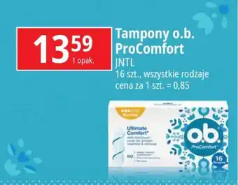 E.Leclerc Tampony o.b. ProComfort INTL 16 szt. oferta