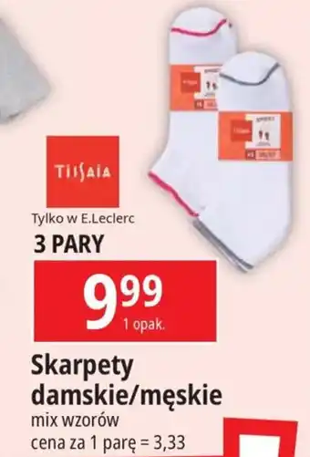 E.Leclerc Skarpety damskie/męskie 3 pary oferta