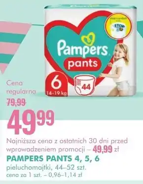 SuperPharm Pieluchomajtki Night Pampers Pants Rozmiar 6, 44 Pieluszki, 14kg - 19kg, pants, Pampers oferta